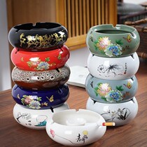 Ashtray Ceramic Creative Personality Fashion Windproof Large Living Room Office Home Household European Trend Ashtray