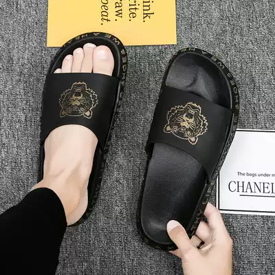 Slippers men's summer wear 2021 New Tide men's beach sandals soft soles slippers outdoor non-slip