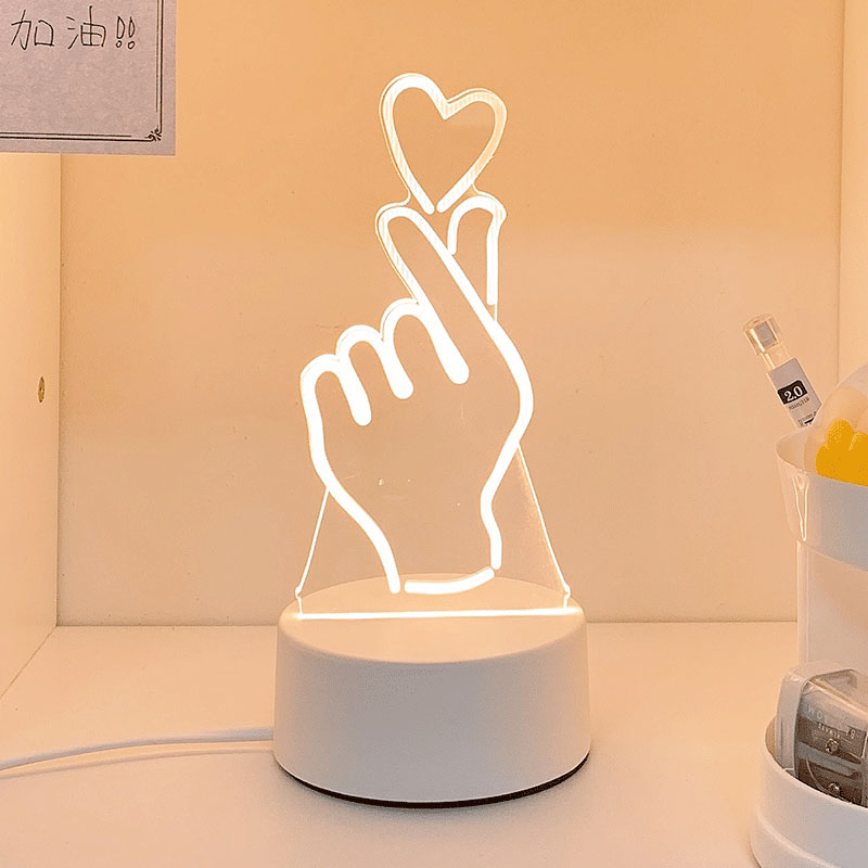 [Bixin] (White Light / Yellow Light / Warm Light)Night light girl student Bedside Desk lamp dormitory sleep bedroom sleep room Atmosphere lamp Creative gifts customized logo