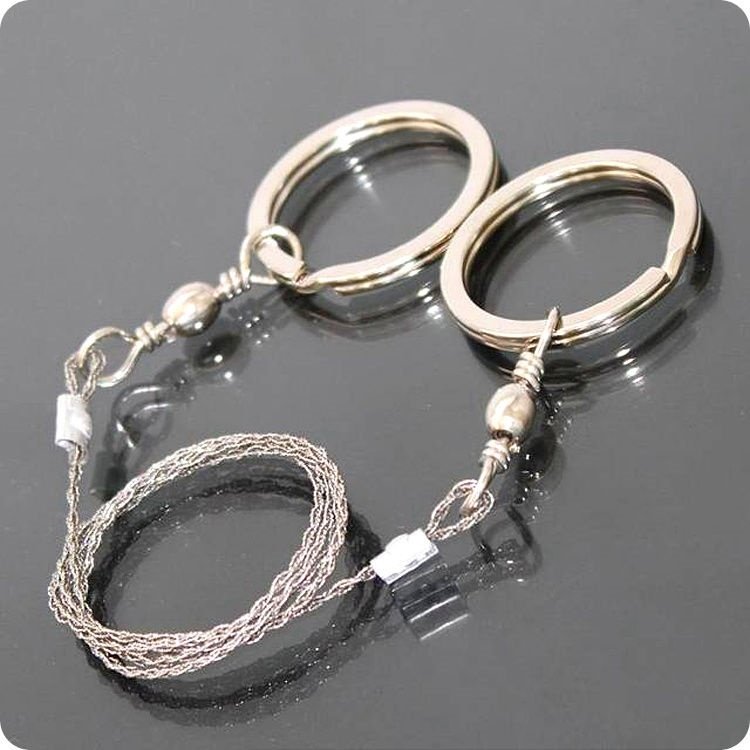 Wire saw blade metal cutting mini hand chain band saw lightweight manual water pipe outside line function rope saw bow rope saw