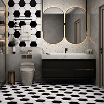 Thickened self-adhesive floor stickers Bathroom waterproof non-slip balcony Bathroom kitchen floor stickers Toilet tile stickers Wear-resistant