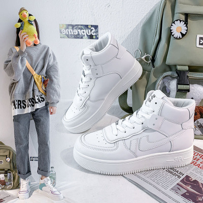 秋冬新款学生厚底小白鞋厚底松糕韩版休闲鞋