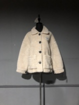 Big brands are responsible for the return and exchange freight. C536 rice white imported lamb wool casual jacket size M