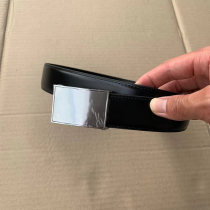 Inner belt first-layer cowhide perforated belt mens outdoor inner belt military training automatic buckle leather belt tooling