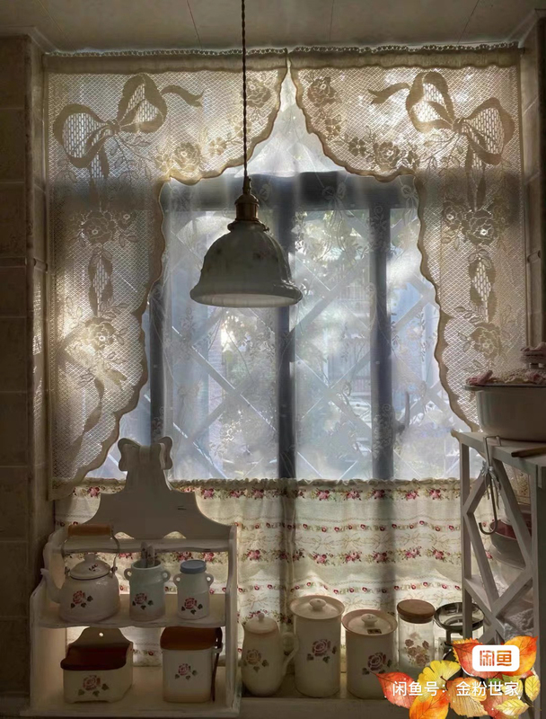 Bow Door Curtain Single-Sided Size 70*105 Height Adjustable Price Listed Pair