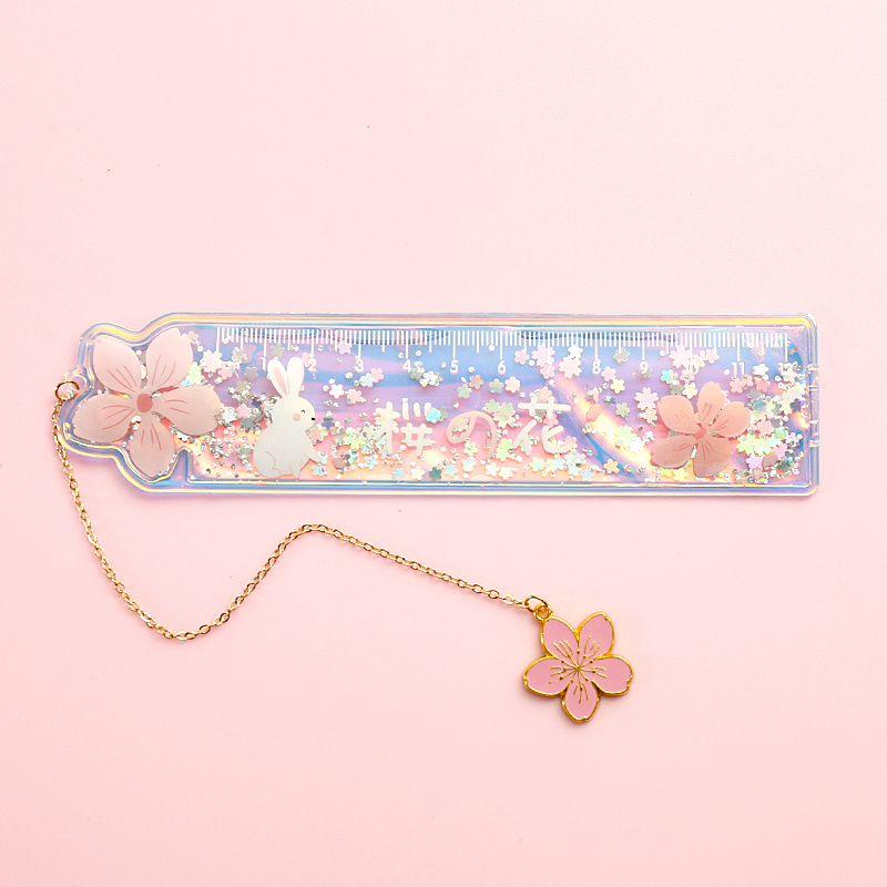 Twelve constellations cat drawing quicksand ruler measuring ruler girl heart children's day into oil carry flowers ins