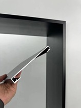 Extremely narrow edge titanium magnesium aluminum alloy matt sleeve No splicing slit door frame Kitchen Balcony entrance one-piece doors and windows