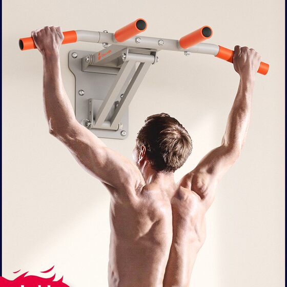 Calliven Pull-Up Equipment for Home Use, Wall-Mounted Indoor Horizontal Bar, Fixed Wall-Mounted Single and Double Bars, Sandbag Rack