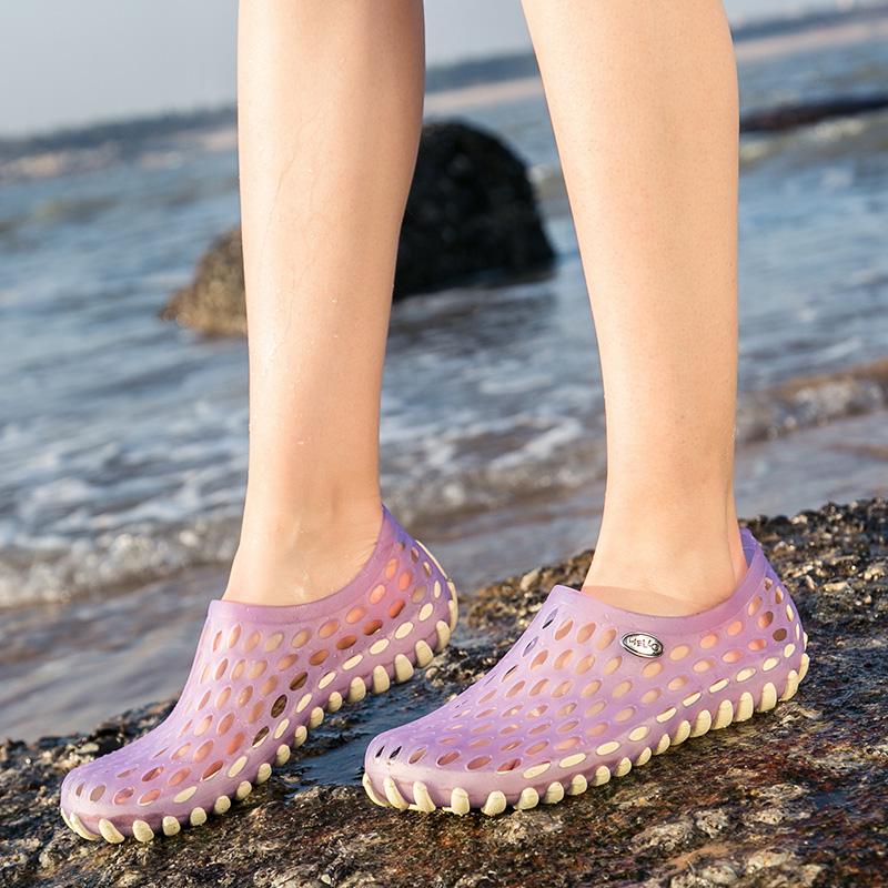 2188 Purple & A Yard BiggerQuick drying Wading shoes male Upstream shoes light Men's and women's shoes ventilation non-slip outdoors Amphibious shoes Beach shoes male