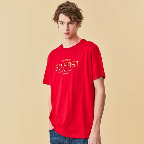 [Очистка] Zandanu T -Frish Men's Men's Fun английская печать с коротким рукавом простые мальчики T -Fork 13090208