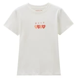 Хлопковая футболка с коротким рукавом, круглый воротник