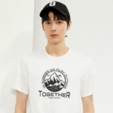 Хлопковая трикотажная ретро футболка с коротким рукавом, круглый воротник