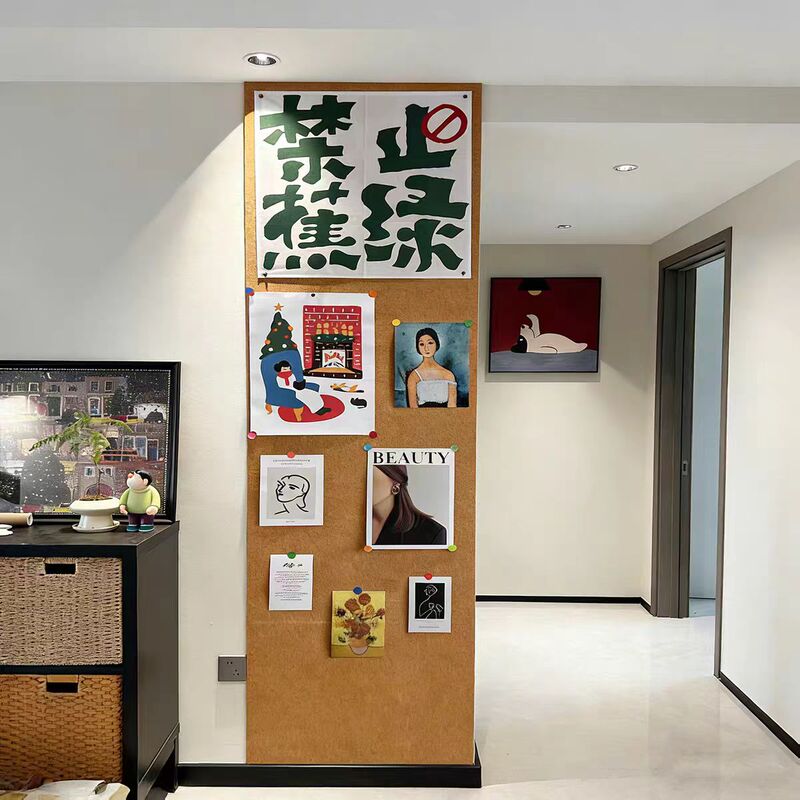 Photo Wall Background Board Living Room Wall Decoration Kindergarten Classroom Work Display Cork Cover-Up Felt Board Wall Stickers