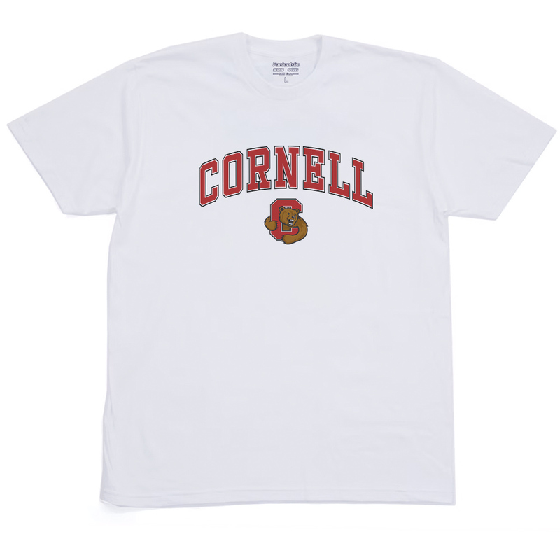Cornell University Alumni American-Style Pure Cotton T-Shirt Top Cornell Loose-Fitting School Uniform Spring Souvenir