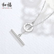 Necklace Womens sterling silver jewelry niche clavicle chain tide net red Fashion wild temperament Personality Simple Valentines Day gift