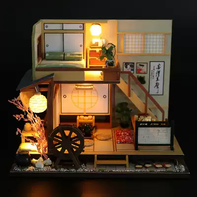 diy cottage aruizawa Japanese miniature scene building house assembly wooden model handmade birthday gift female