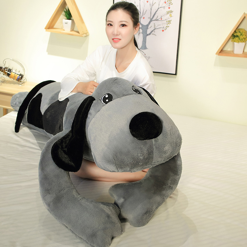 Groveling Dog Hair Suede Toy Ultra Soft Strip Clip Leg Hug Pillow Cute Bed Girl Sleeping Paparazzi Doll Cloth Doll