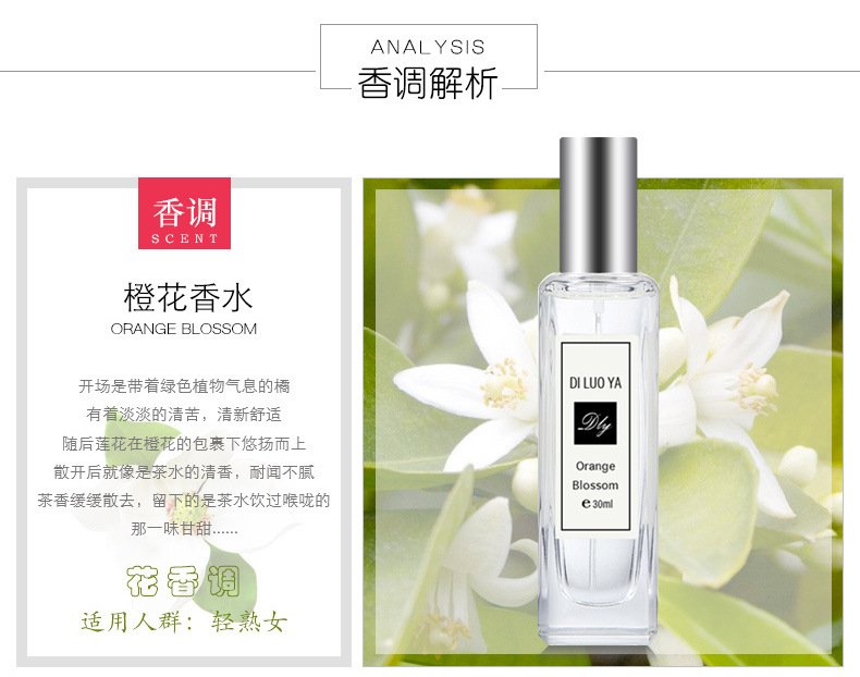 Phụ nữ lâu năm eau de toilette gió xanh muối biển sage hoa cam cam quýt tươi và hương thơm nhẹ nước hoa sinh viên - Nước hoa nước hoa miracle