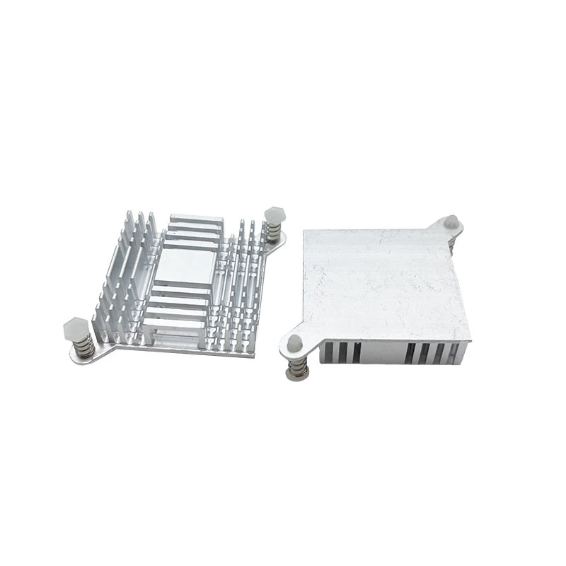 Tản Nhiệt Nhôm 38*38*10MM Cầu Bắc Nam Tản Nhiệt Đôi Tai Cố Định Bo Mạch Chủ CPU Chip Làm Mát khối