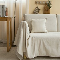 Nordic Pure Color Full Cover Universal Sofa Cover Towel Mesh Red Sofa Towels Non-slip All Season Sofa Cushion Backrest Set