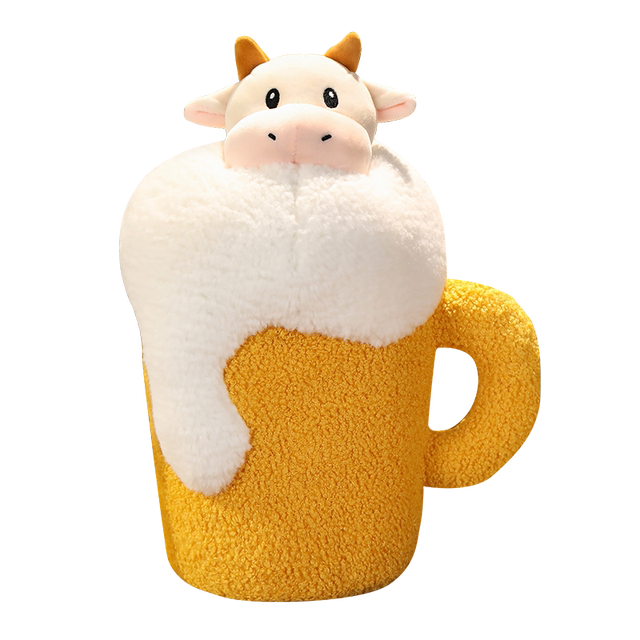 Hooking beef beer wine pillow pp cotton