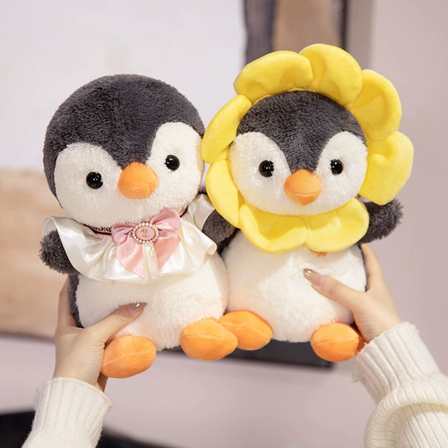 Милая плюшевая кукла на солнечной энергии, игрушка, детский рюкзак, подсолнух, пингвин, подарок на день рождения