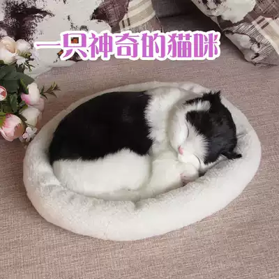 Can suck cat simulation kitten plush toy cat fake cat doll model doll simulation animal car ornaments