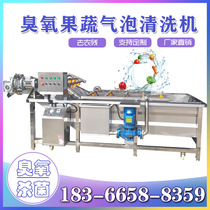 Commercial fruit and vegetable ozone germicidal cleaning equipment Fruit vegetable cleaning machining Pipeline Cherry Bubble Cleaner