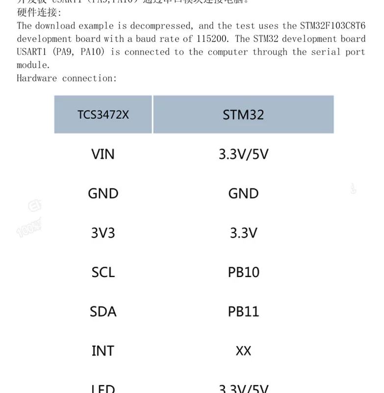 cảm biến màu sắc Cảm biến màu STM32 TCS34725 Cảm biến màu Mô-đun bảng phát triển RGB cảm biến màu sắc tcs3200 cảm biến màu tcs3200