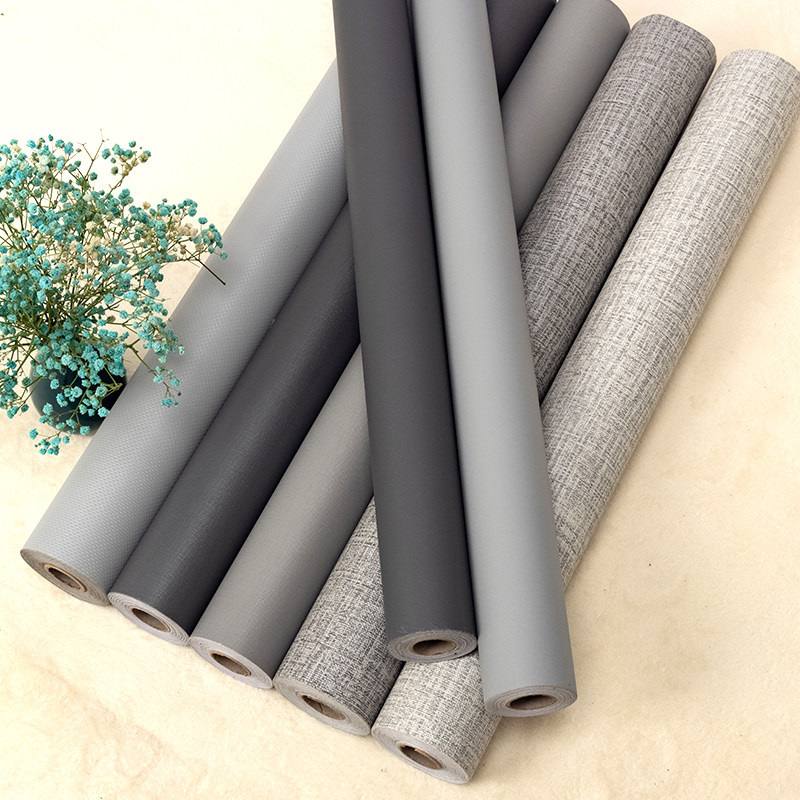 Gray wallpaper 10 meters self-adhesive waterproof and moisture-proof low-key light cool dark color paste clothing store background wall wallpaper self paste