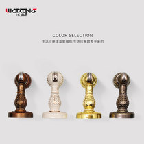 Woding door bumper door suction strong magnetic punching door suction device Room door bedroom door barrier anti-collision top door device Household strong door suction