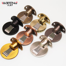 Woding door stopper Door suction punch-free strong magnetic ground suction door stopper Door bumper floor tile installation household anti-collision magnetic stealth