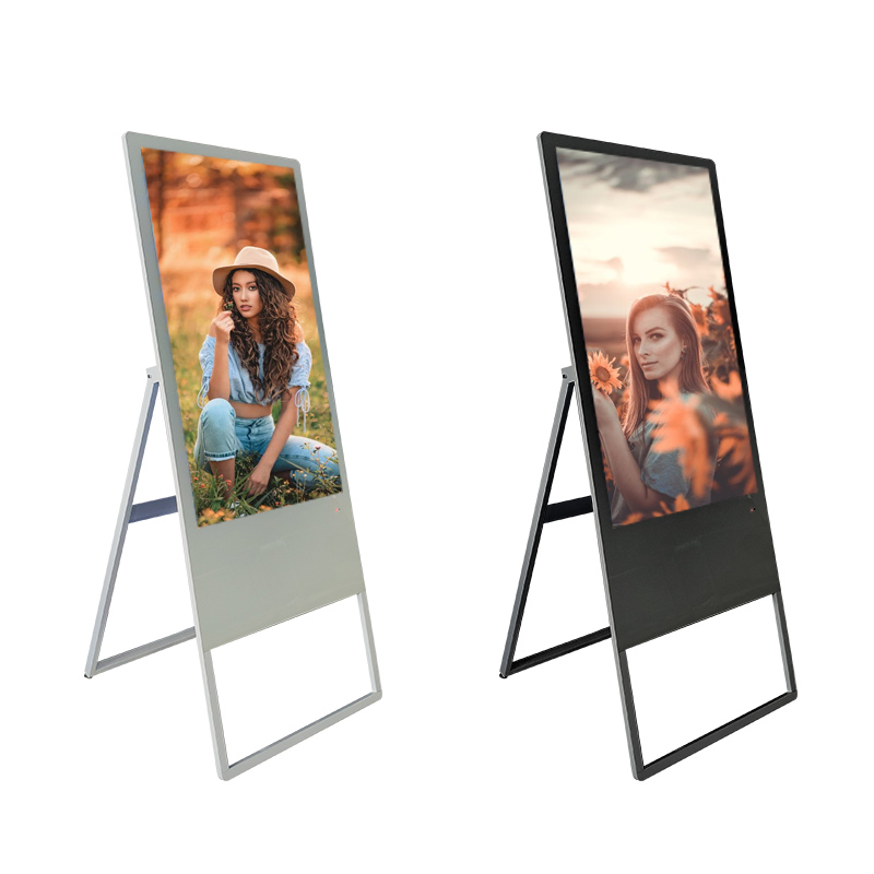 Advertising machine vertical display 32 42 50 inch floor-to-ceiling network high-definition bar stall LCD electronic water sign machine