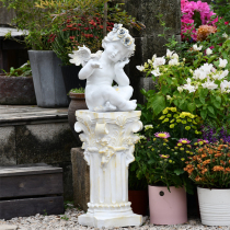 European-style courtyard decoration angel decoration creative Roman column shape floor-to-ceiling garden villa sculpture outdoor decoration