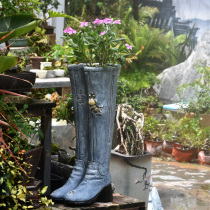 Denim backpack shoes Flower pot Garden decoration Creative succulents personality flower vase potted garden ornaments
