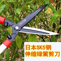 Sagawa Japan imported SK5 steel landscaping big scissors cut lawn leaves extended tea tree garden pruning