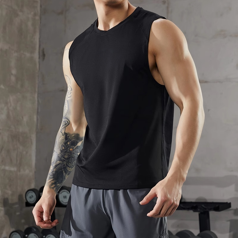 Ole Vest Men's Summer Quick-Drying Breathable Sweat-Absorbent Casual Sports Running Fitness Clothing Sports Training Sleeveless T-Shirt Ole Vest Men's Summer Quick-Drying Breathable Sweat-Absorbent Casual Sports Running Fitness Clothing Sports Training Sleeveless T-Shirt