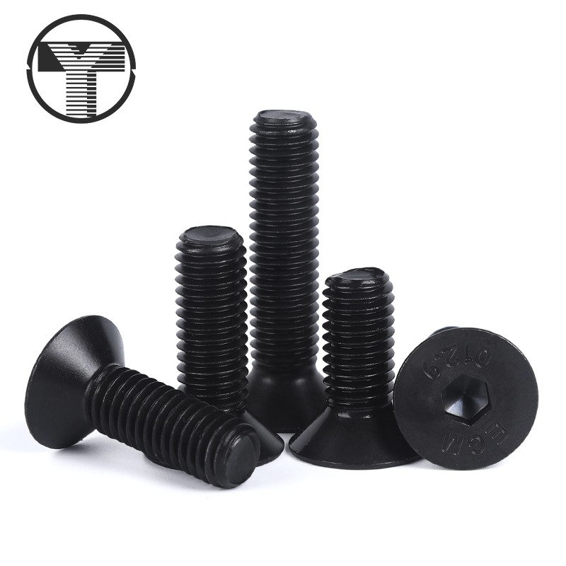 12 9 level countersunk head inner hexagon screw flat head screw flat cup screw M3 M4 M5M6M8M10
