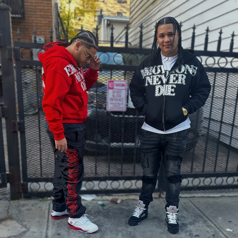 High-End Mixed Emotion Slogan Diamond-Embellished American Street Style Zip-Up Sweatshirt Jacket Hip-Hop Hoodie