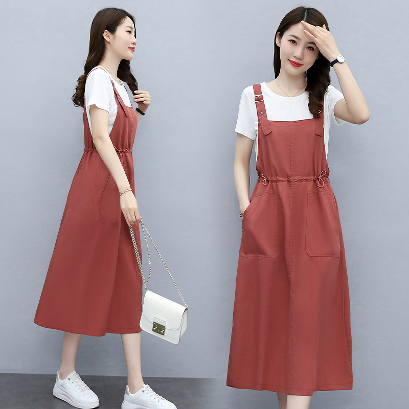 Maternity Dress Summer Wear 2026 New Loose Summer Clothes Summer Fashion Suit Two-Piece Maternity Skirt