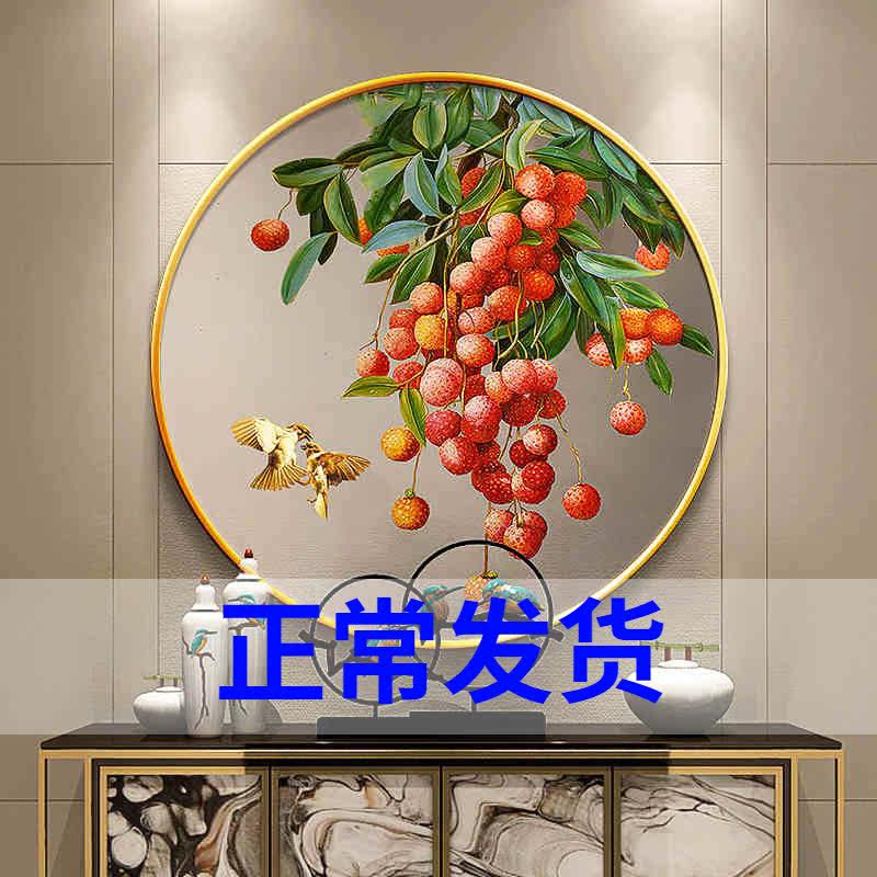 Great German Cross Embroidery 2022 new line embroidery room round lychee small pieces of household bedroom small hand embroidery