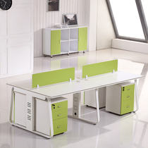 Office furniture double staff office table and chair 2 people combination simple staff card seat computer desk multi person table