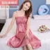 . . Trang chủ nữ mùa hè mỏng băng lụa pijama váy ngủ nữ dây treo phiên bản Hàn Quốc XL váy ngủ sexy nữ dài giữa - Đêm đầm