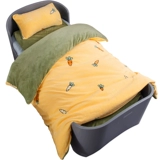 Детское одеяло для детского сада, демисезонный утепленный комплект, коралловый детский пододеяльник для кроватки, 3 предмета, постельные принадлежности