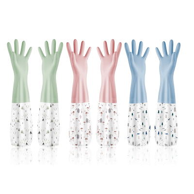 洗碗皮手套冬天女厨房家用防水