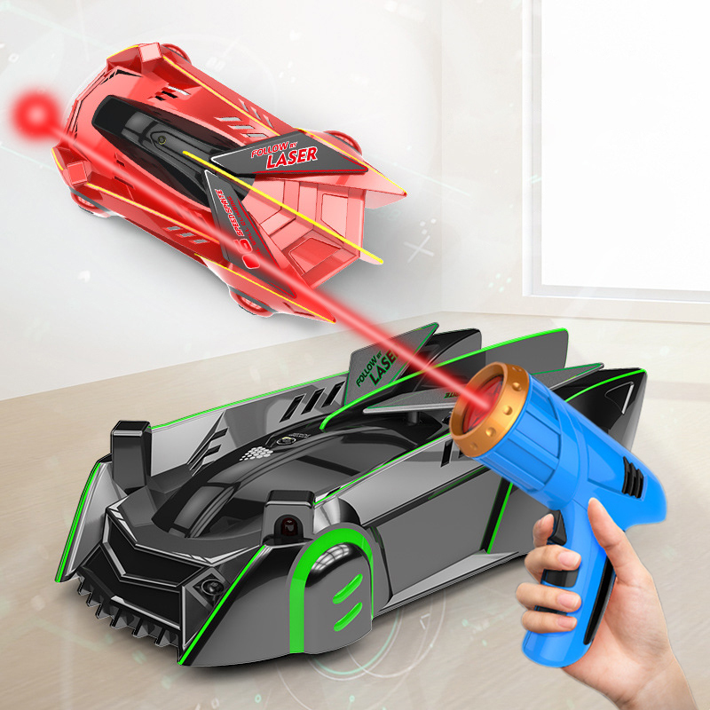 Infrared chasing light climbing wall caravan children remote control car suction wall caravan four-wheel drive rechargeable racing boy toy car