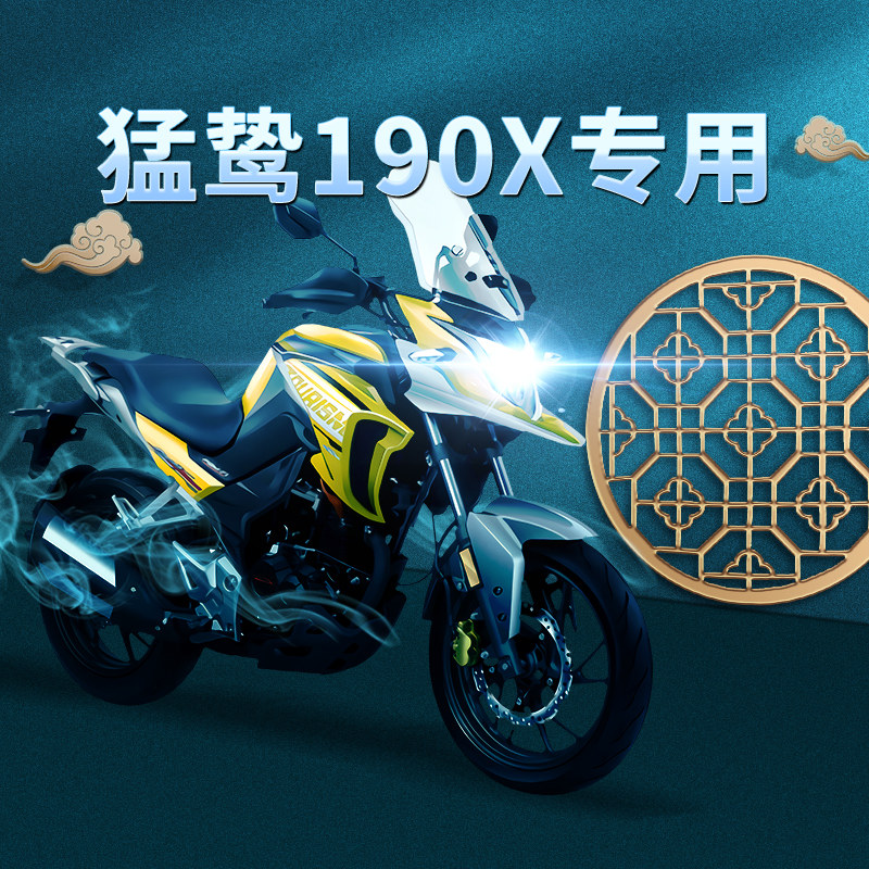 Meng 190 super bright LED lens headlight for Wuyang Honda CB190X modified high beam low beam integrated bulb