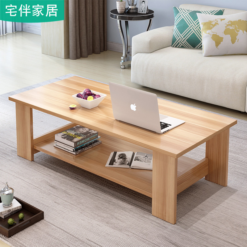 Coffee table simple small apartment economy bedroom simple double-decker rectangular balcony square table home bay window small table