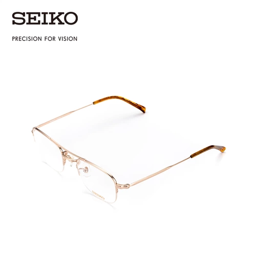 Seiko Seiko Glasses Retro Series Нейтральная полуфрейм -легкие модные очки H03099
