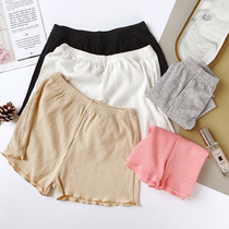 October Xinyi safety pants womens anti-light no curling can wear vertical thread shorts inside leggings cotton womens summer